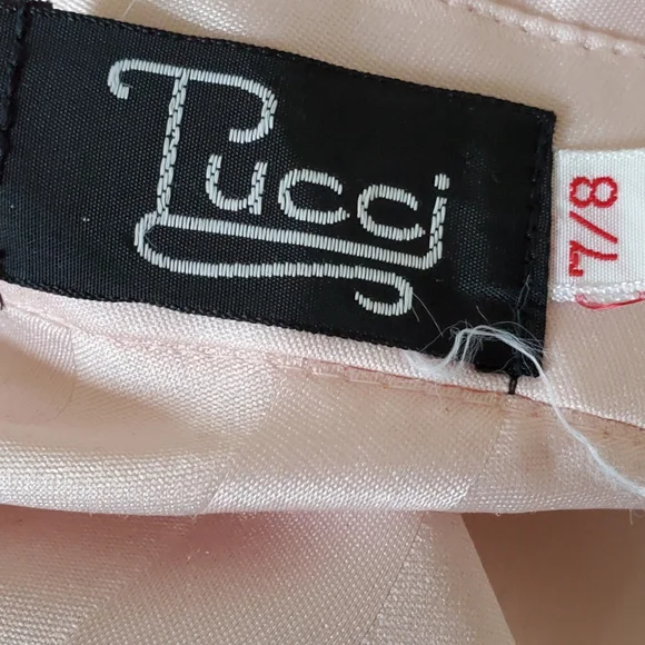 Vintage 70's Designer Pucci Powder Pink Button Up Collar Shirt Women's Size S/M - Picture 4 of 7